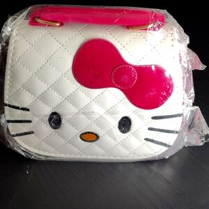 White & Hot PinkHello Kitty girls messenger bag